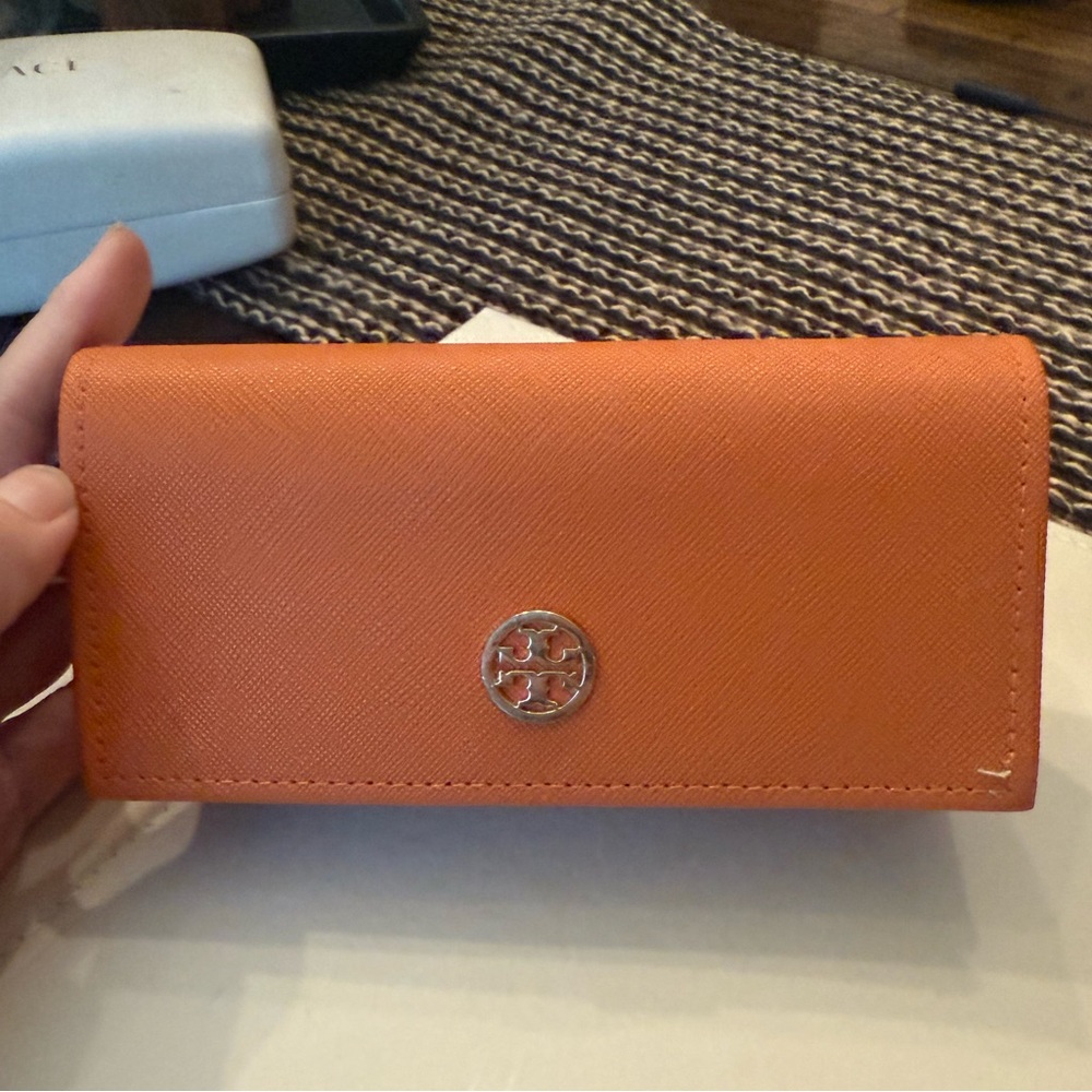 Authentic Tory Burch Orange Sunglasses Case